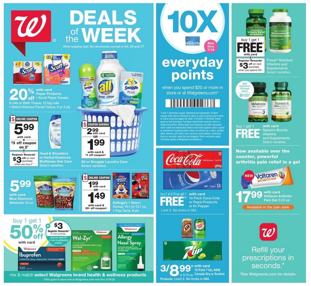 Walgreens Weekly Ad July 12 July 18, 2020