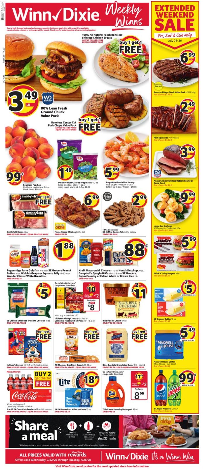 WinnDixie Weekly Ad July 22 July 29, 2020