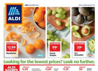 ALDI Weekly Ad Aug 19 – Aug 25, 2020
