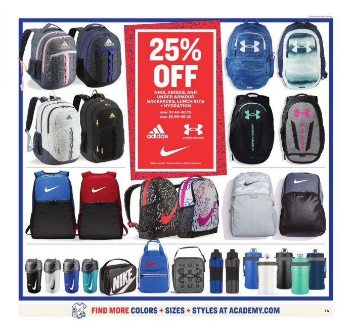 Academy Sports + Outdoors Back to School Ad Aug 03 Aug 09, 2020