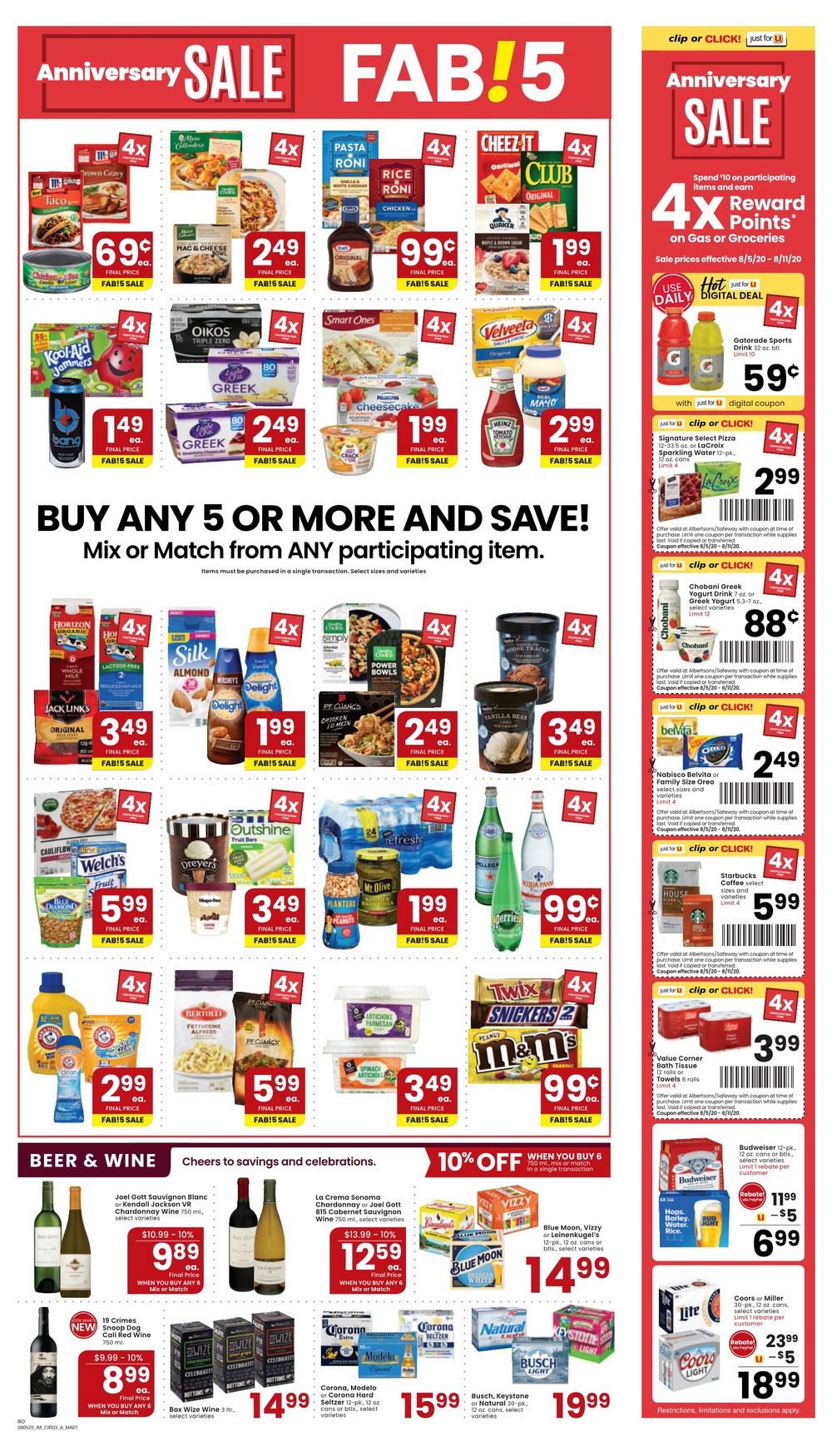 Albertsons Weekly Ad Aug 05 Aug 11, 2020