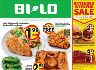 BI-LO Weekly Circular Aug 19- Aug 25, 2020