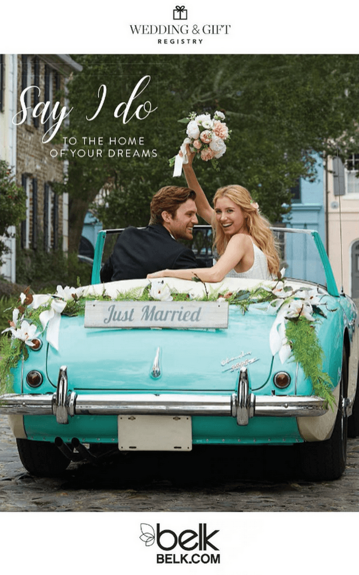 Belk Bridal Registry Book