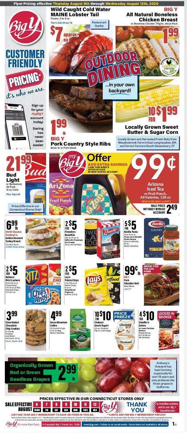 Big Y Weekly Ad Aug 06 Aug 12, 2020