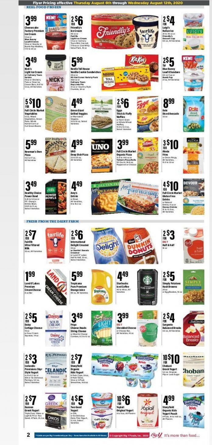 Big Y Weekly Ad Aug 06 Aug 12, 2020