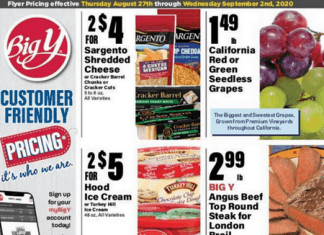 Big Y Weekly Ad Aug 27 – Sep 2, 2020