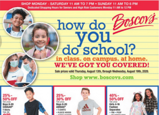 Boscov’s Weekly Ad Aug 13 – Aug 19, 2020