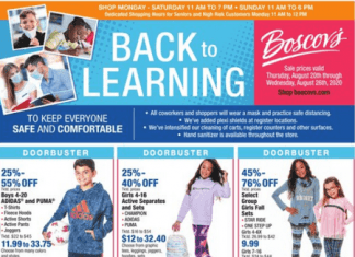 Boscov’s Weekly Ad Aug 20 – Aug 26, 2020