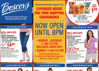 Boscov’s Weekly Ad Aug 27 – Sep 02, 2020