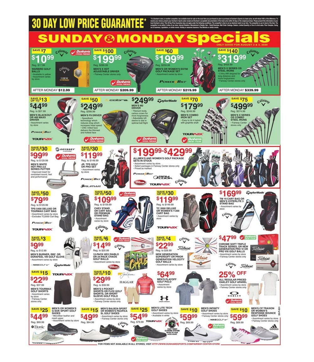 Dunham's Sports Weekly Ad Aug 01 Aug 06, 2020