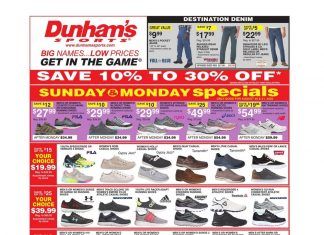 Dunham’s Sports Weekly Ad Aug 29 – Sep 03, 2020