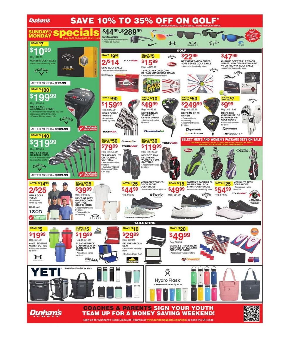Dunham's Sports Weekly Ad Aug 29 Sep 03, 2020