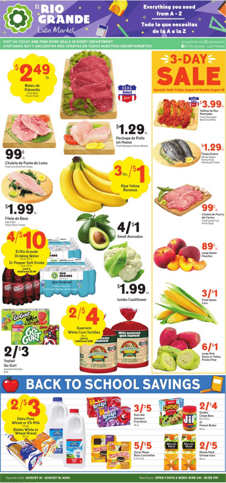 El Rio Grande Weekly Ad Aug 12 - Aug 18, 2020