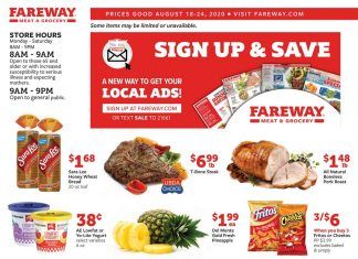 Fareway Weekly Ad Aug 18 – Aug 24, 2020