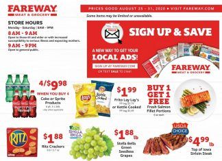 Fareway Weekly Ad Aug 25 – Aug 31, 2020