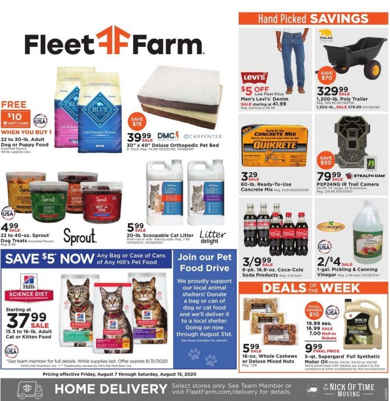 Fleet Farm Weekly Ad Aug 07 Aug 15, 2020