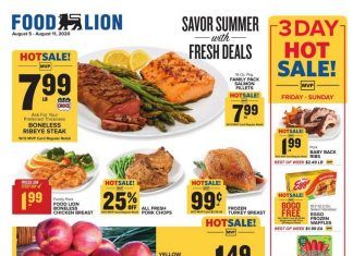 Food Lion Weekly Ad Aug 05 – Aug 11, 2020