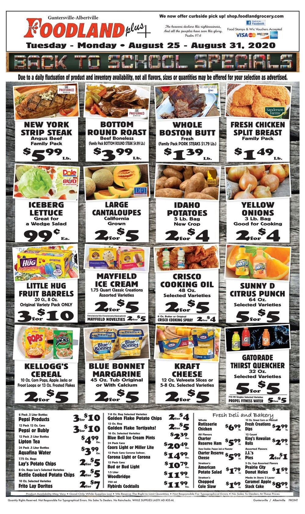 Foodland(US) Weekly Ad Aug 25 Aug 31, 2020