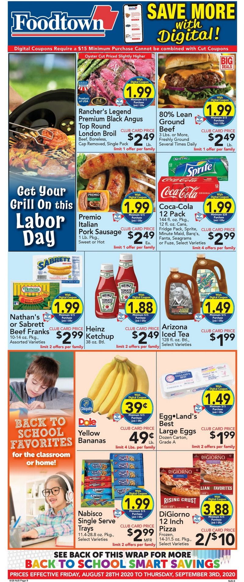 Foodtown Weekly Ad Aug 28 Sep 03, 2020