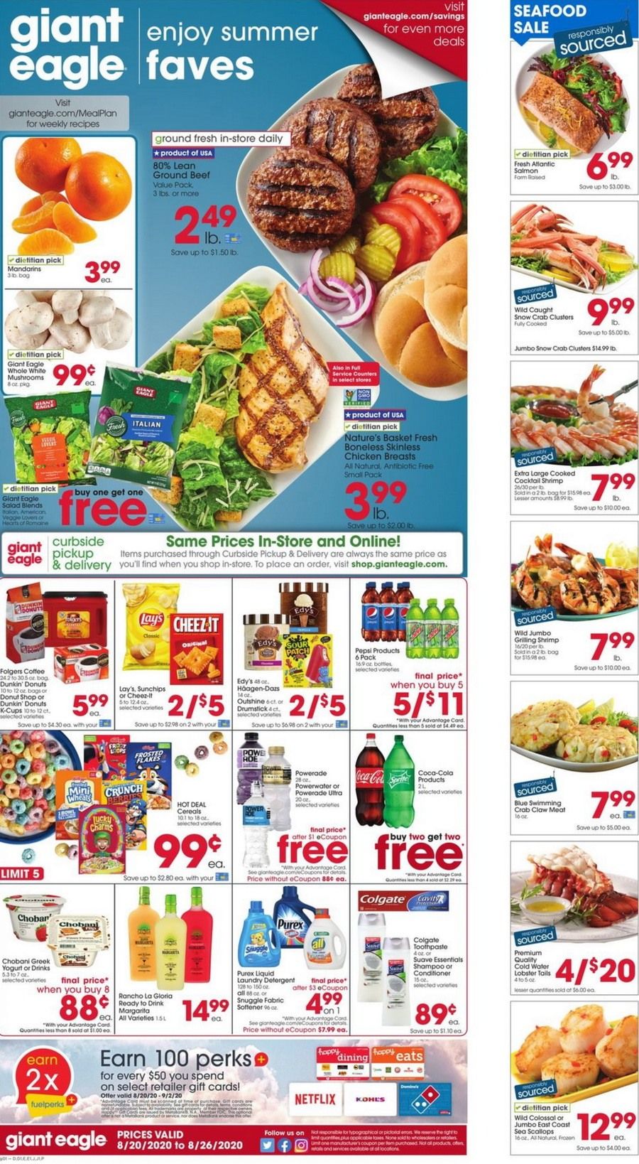 Giant Eagle Weekly Ad Aug 20 Aug 26, 2020