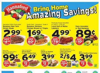 Hannaford Weekly Ad Aug 23 – Aug 29, 2020