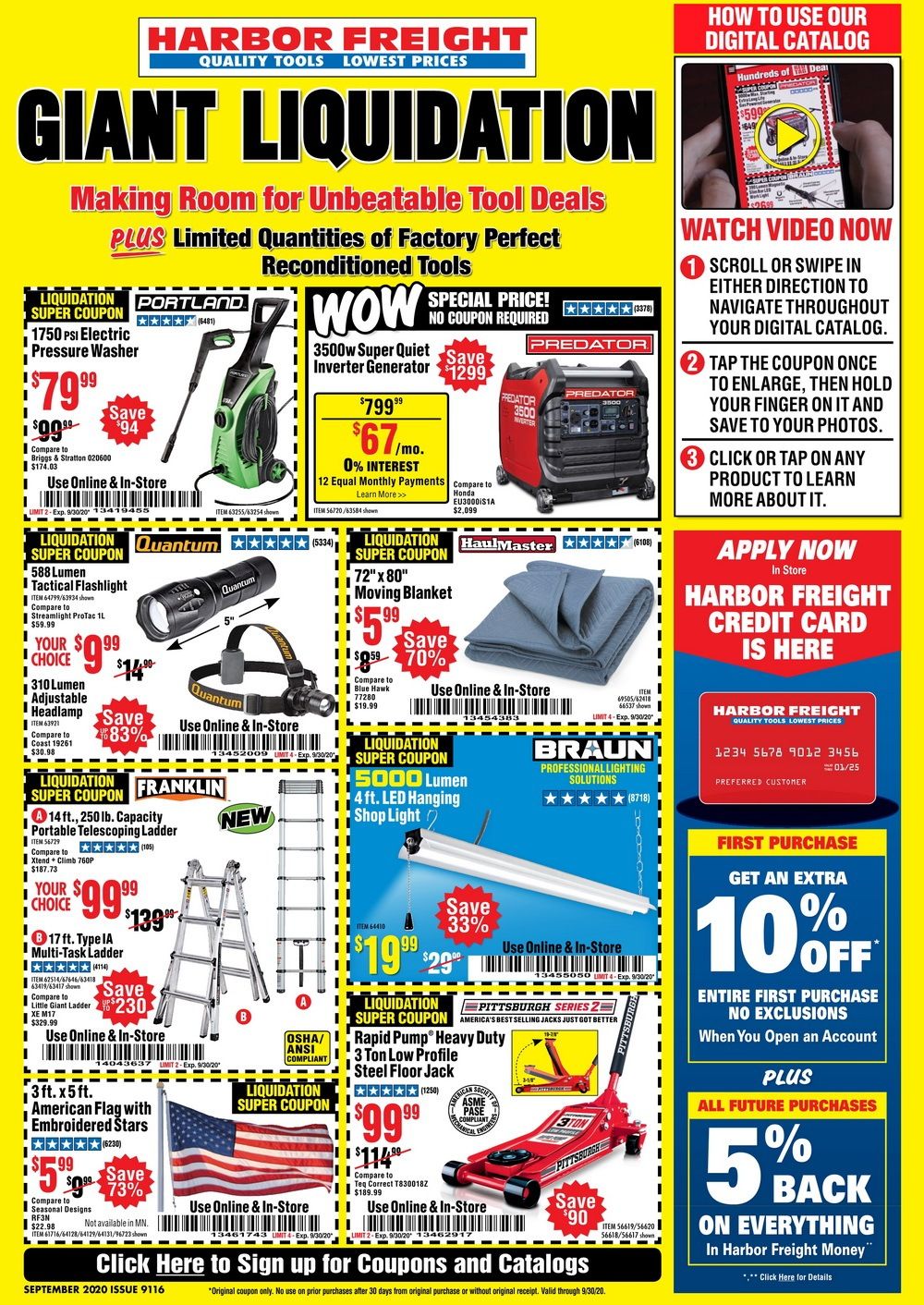 Harbor Freight Flyer Sale Sep 01 – Sep 30, 2020