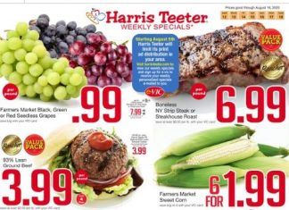 Harris Teeter Weekly Ad Aug 12 – Aug 18, 2020