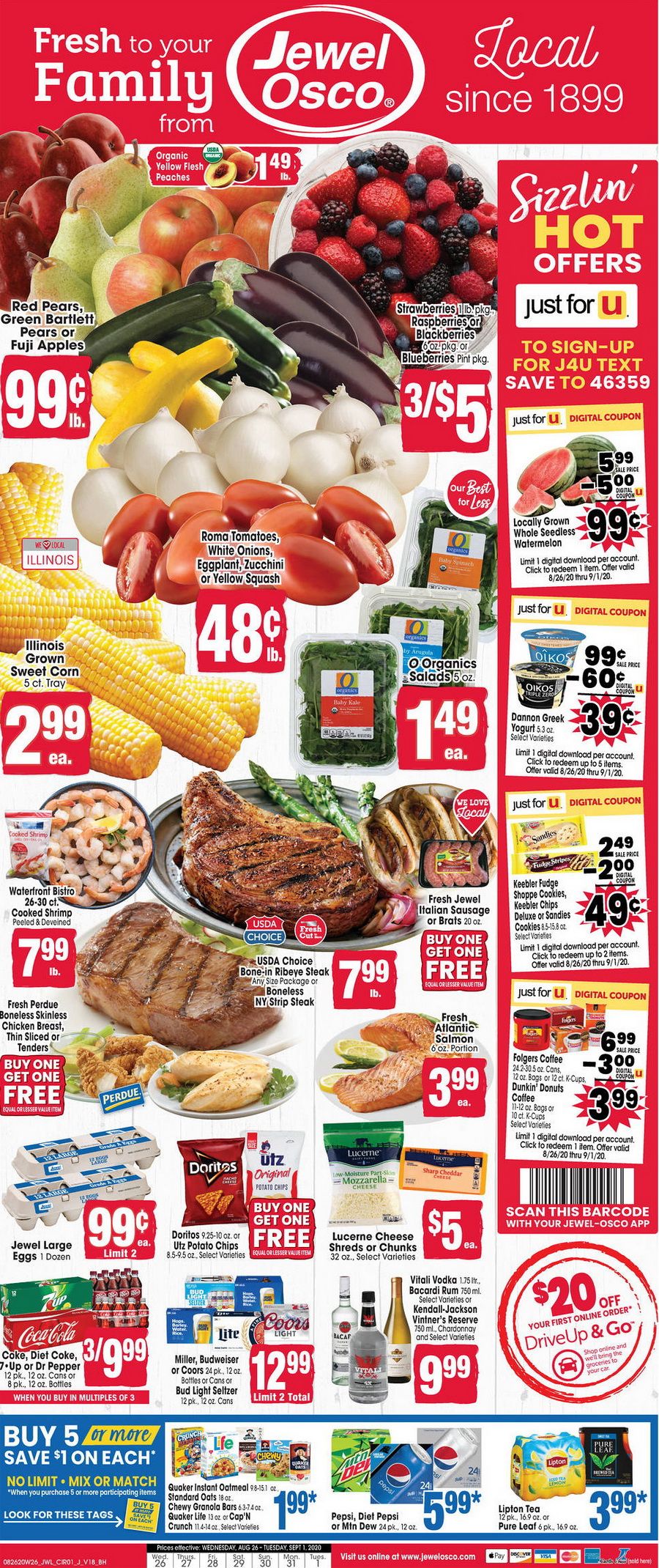 Jewel osco weekly circular aug 26 sep 1 2020