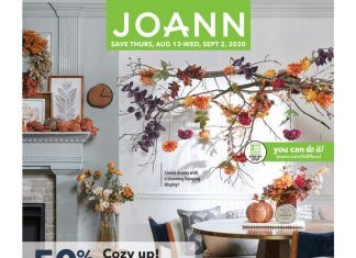 Jo-Ann Monthly Ad Aug 13 – Sep 02, 2020