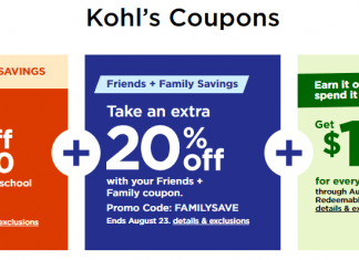 Kohls Coupons Sale Until Sep 02, 2020