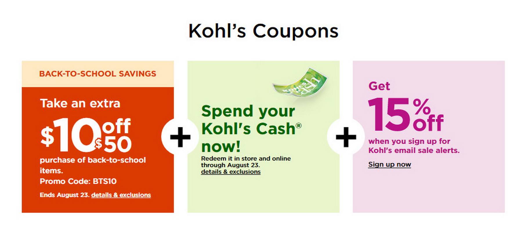 Kohls Coupons Sale Until Aug 30, 2020