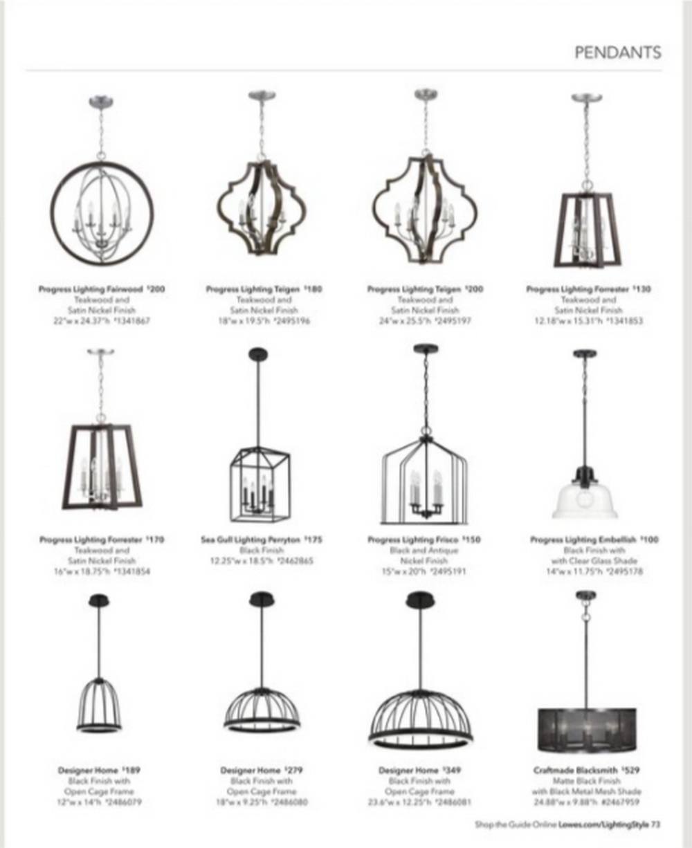 Lowe's Lighting Guide Aug 20 Dec 31, 2020