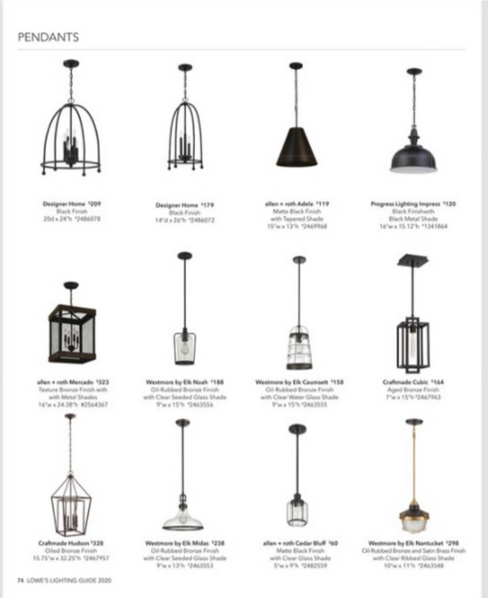 Lowe's Lighting Guide Aug 20 Dec 31, 2020