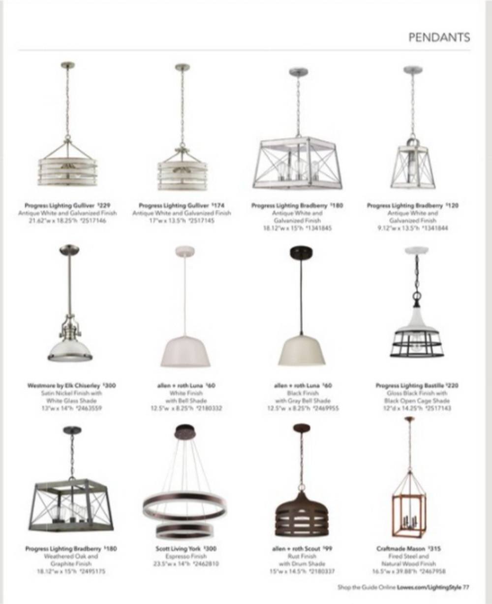 Lowe's Lighting Guide Aug 20 Dec 31, 2020