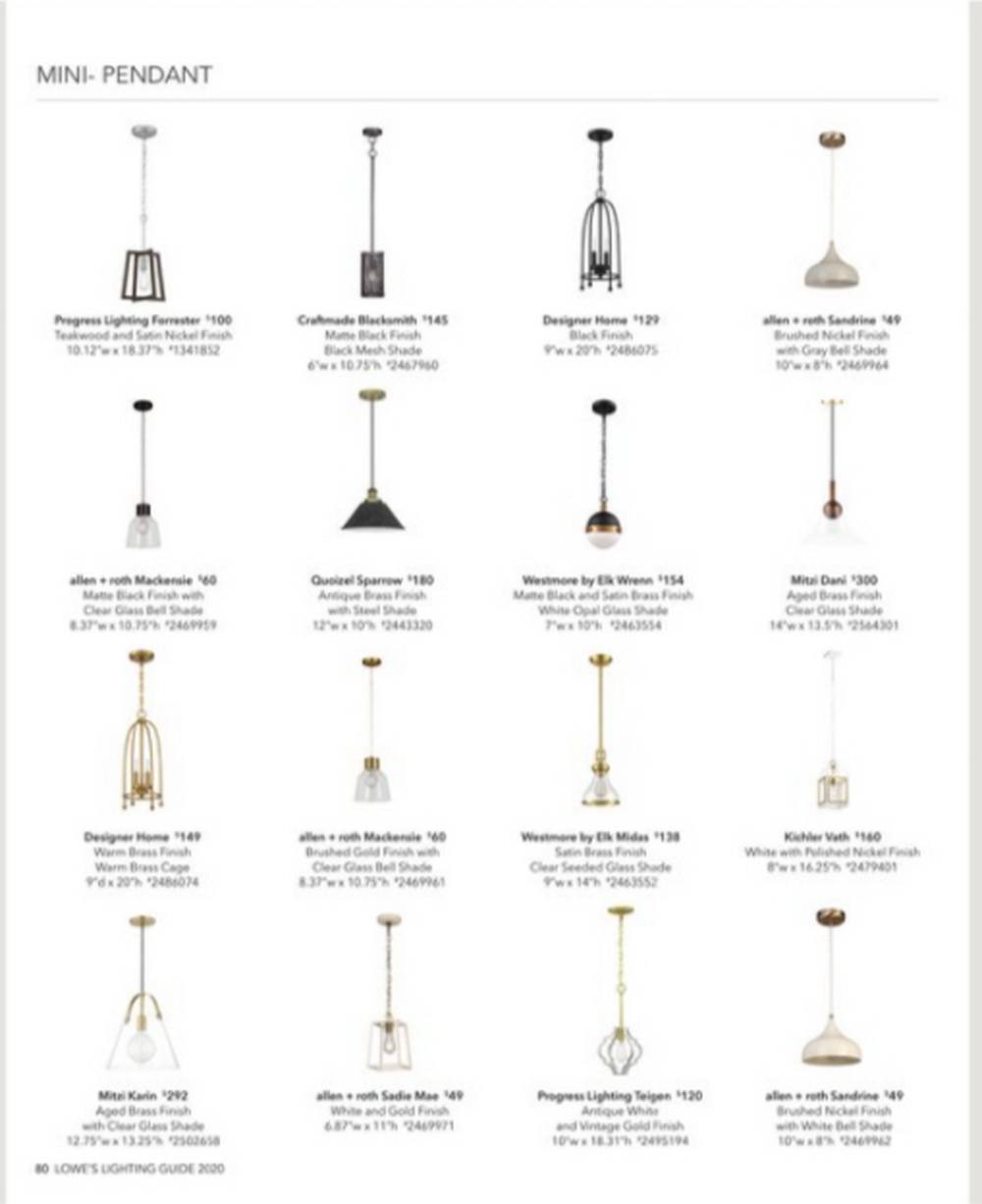 Lowe's Lighting Guide Aug 20 Dec 31, 2020