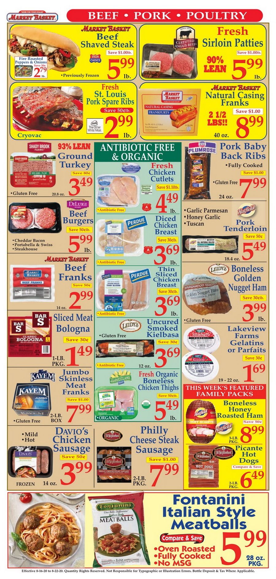 Market Basket Weekly Flyer Aug 16 Aug 22, 2020