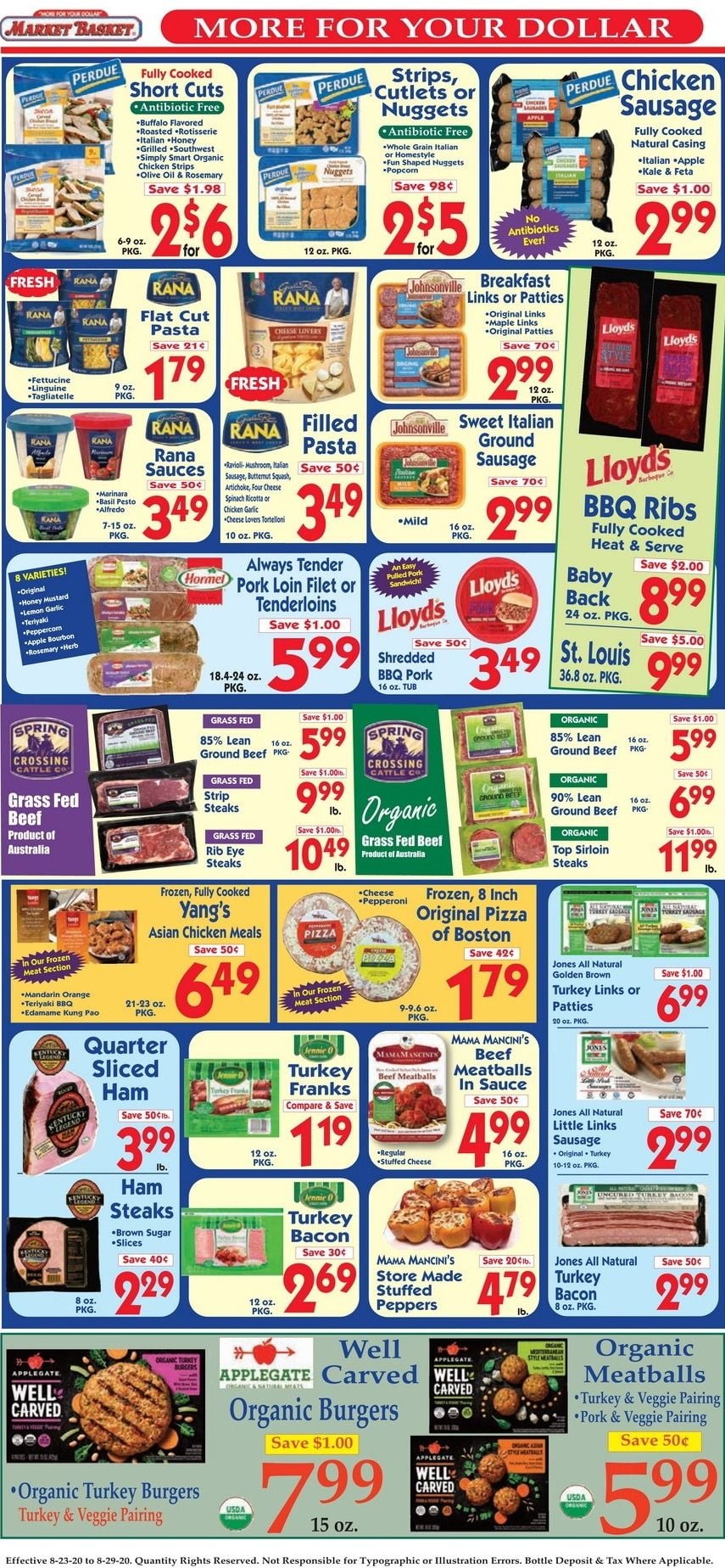 Market Basket Weekly Flyer Aug 23 Aug 29, 2020