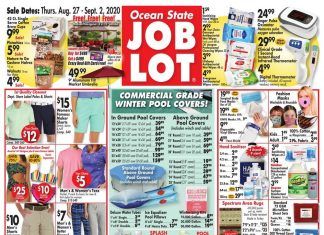 Ocean State Job Lot Weekly Ad Aug 27 – Sep 02, 2020