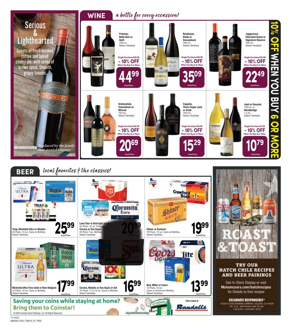 Randalls Weekly Ad Aug 26 Sep 01, 2020