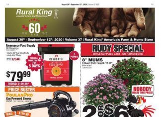 Rural King Weekly Ad Aug 30 – Sep 12, 2020