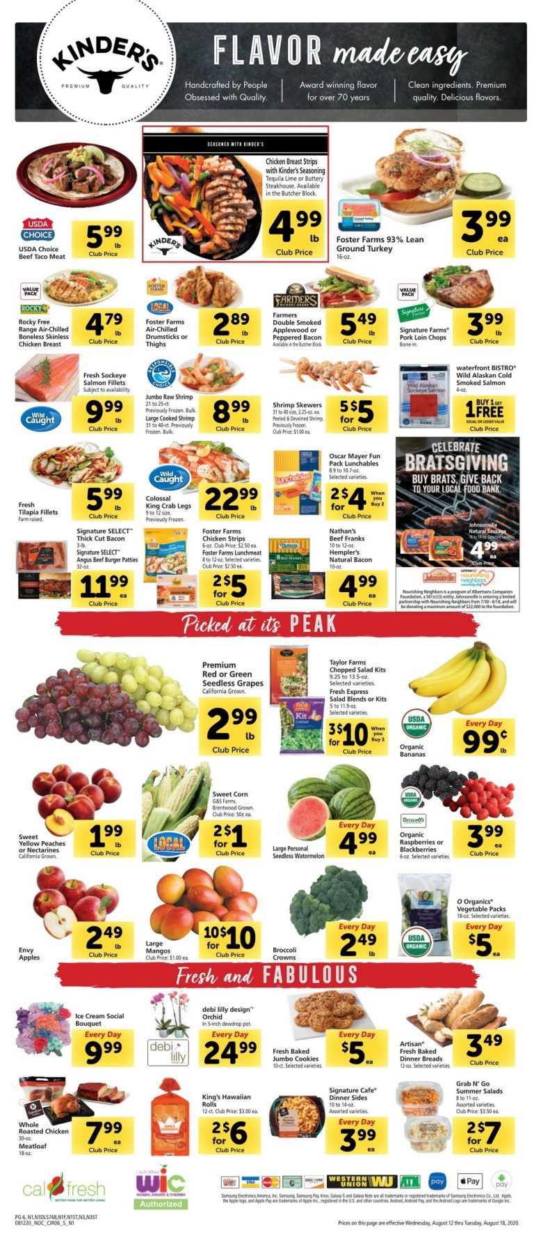 Safeway Weekly Ad Aug 12 Aug 18, 2020