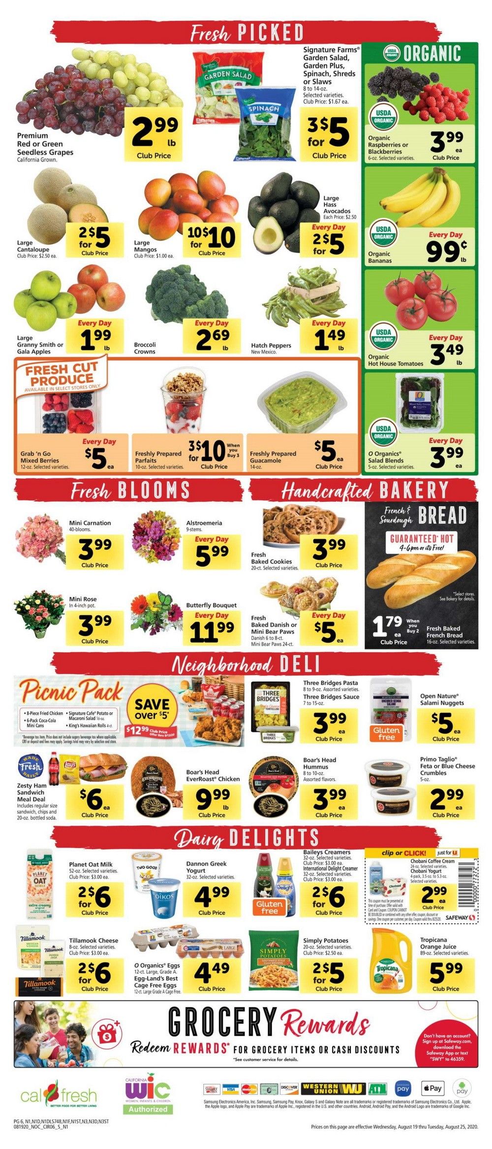 Safeway Weekly Ad Aug 19 Aug 25, 2020