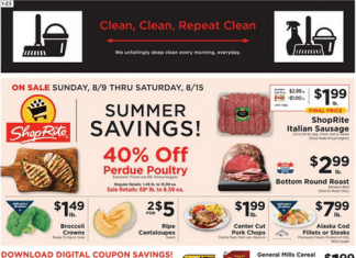 ShopRite Weekly Ad Aug 09 – Aug 15, 2020