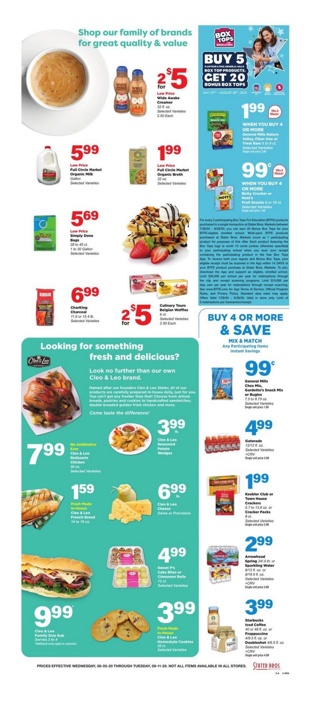 Stater Bros Weekly Ad Aug 05 Aug 11, 2020