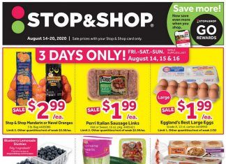 Stop & Shop Weekly Ad Aug 14 – Aug 20, 2020