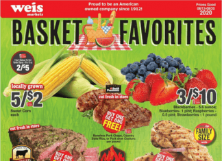 Weis Markets Weekly Ad Aug 13 – Aug 20, 2020