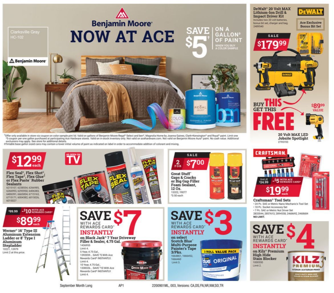 ACE Hardware Monthly Ad Sep 01 Sep 30, 2020