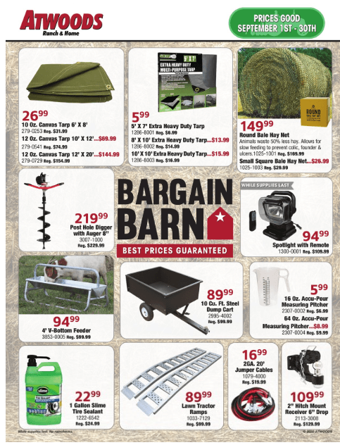 Atwoods Monthly Ad Sep 01 – Sep 30, 2020
