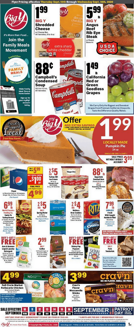 Big Y Weekly Ad Sep 10 – Sep 16, 2020