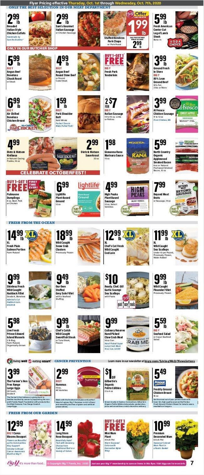 Big Y Weekly Ad Oct 01 – Oct 07, 2020